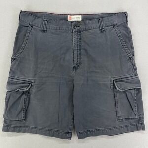 VTG‎ Mossimo Cargo Supply Shorts Mens 40 Grey Baggy Y2K Skater Surf Casual